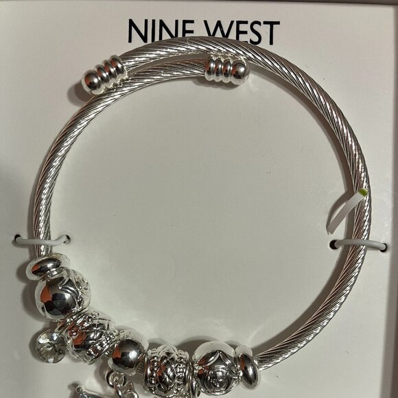 Nine West Adjustable Bead/Charm Bracelet - Picture 4 of 5